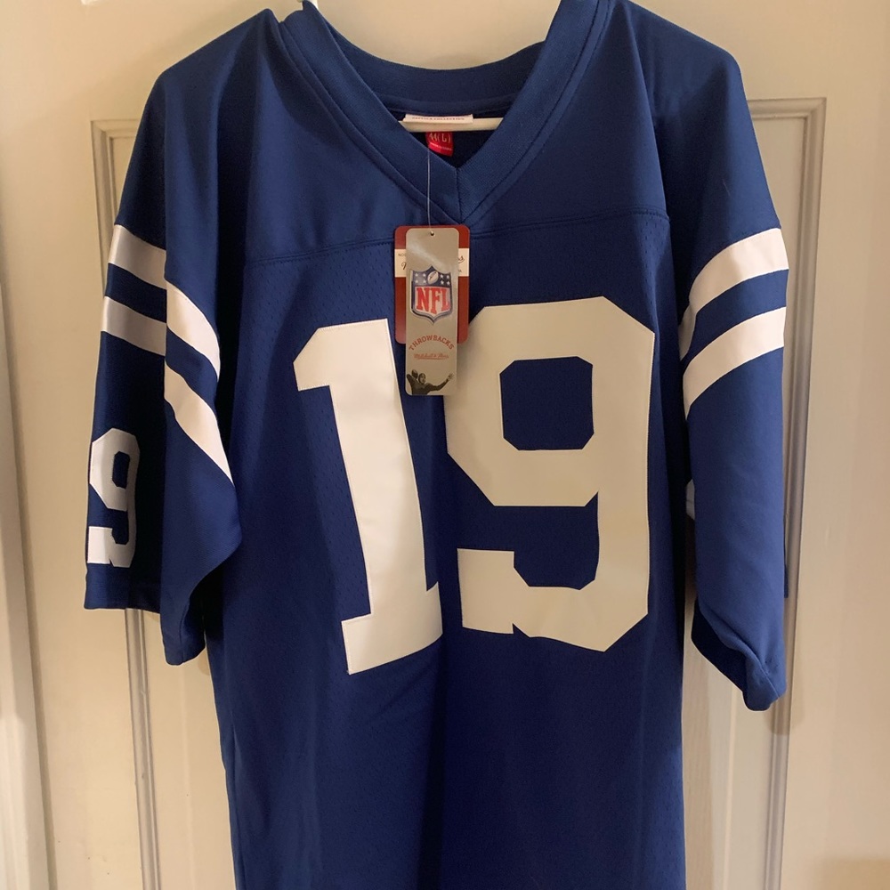 New Mitchell & Ness Johnny Unitas #19 Colts Jersey